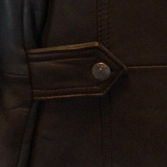 Motto Dark Brown Leather Jacket - Picture 3 of 6